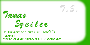 tamas szeiler business card